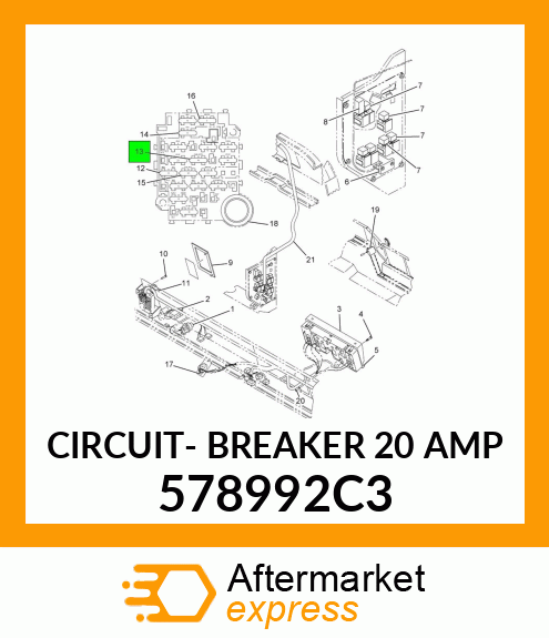 CIRCUIT- BREAKER 20 AMP 578992C3