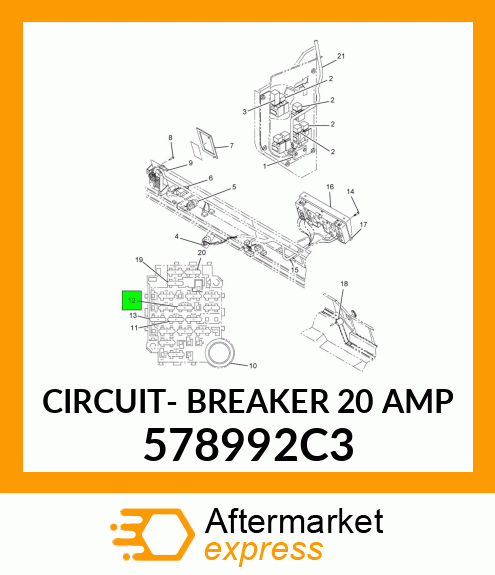 CIRCUIT- BREAKER 20 AMP 578992C3