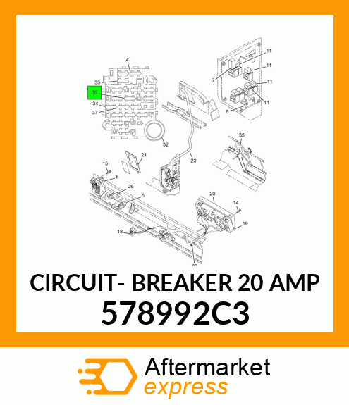 CIRCUIT- BREAKER 20 AMP 578992C3