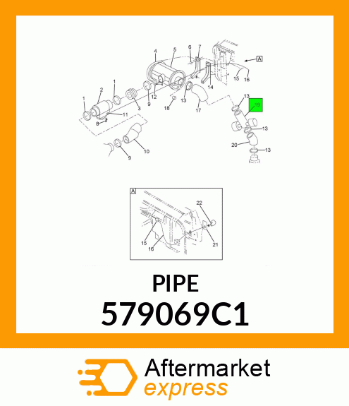 PIPE ASSEMBLY AIR INTAKE 579069C1