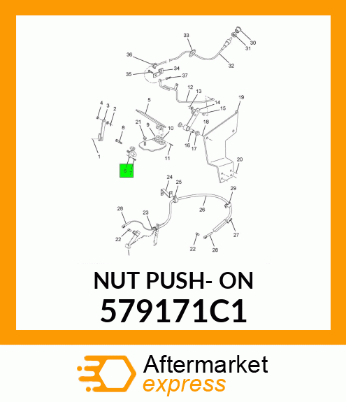 NUT PUSH- ON 579171C1