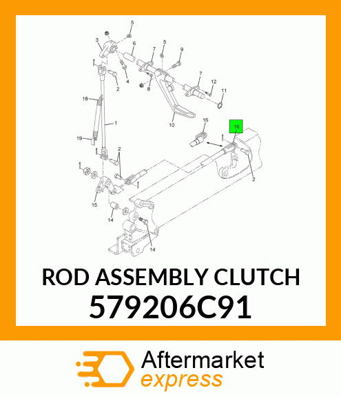 ROD ASSEMBLY CLUTCH 579206C91