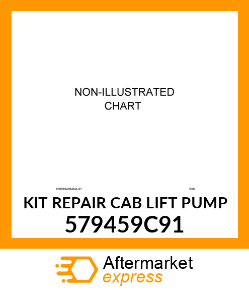 KIT REPAIR CAB LIFT PUMP 579459C91