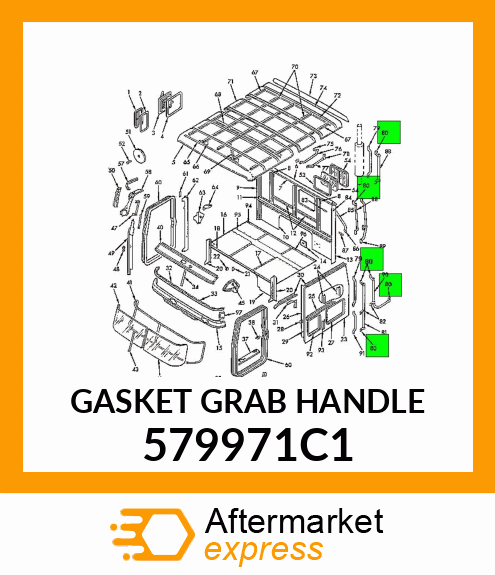 GASKET GRAB HANDLE 579971C1
