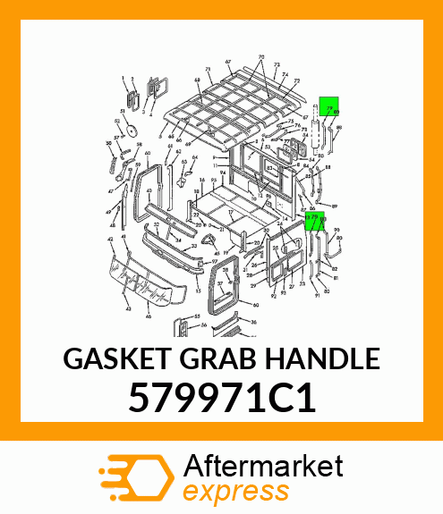 GASKET GRAB HANDLE 579971C1