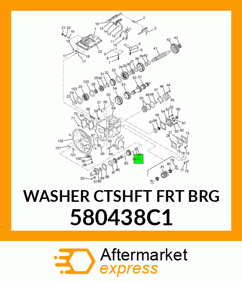 WASHER CTSHFT FRT BRG 580438C1