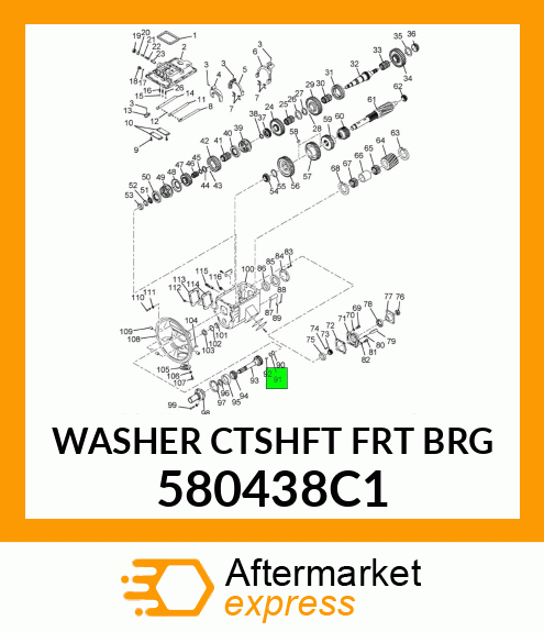 WASHER CTSHFT FRT BRG 580438C1