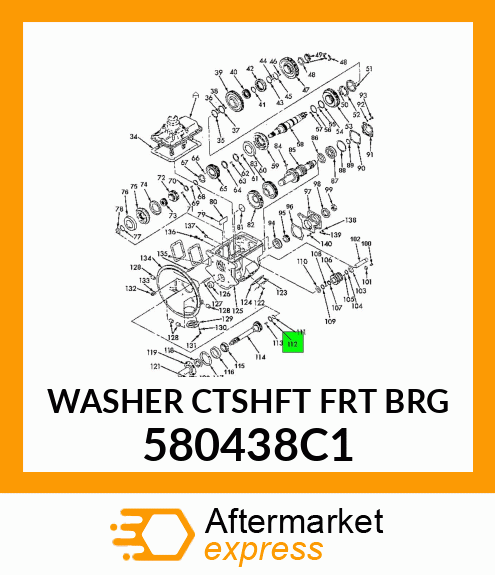 WASHER CTSHFT FRT BRG 580438C1