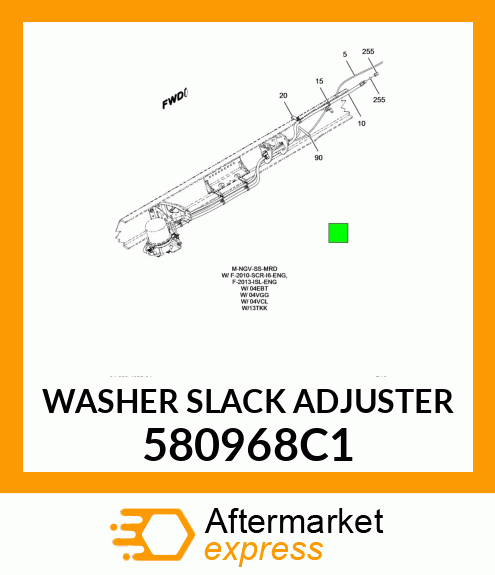 WASHER SLACK ADJUSTER 580968C1