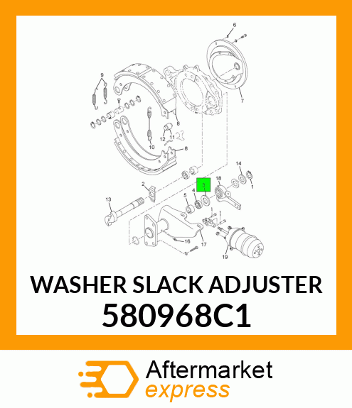 WASHER SLACK ADJUSTER 580968C1