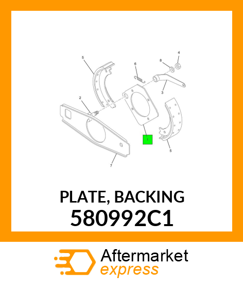 PLATE, BACKING 580992C1