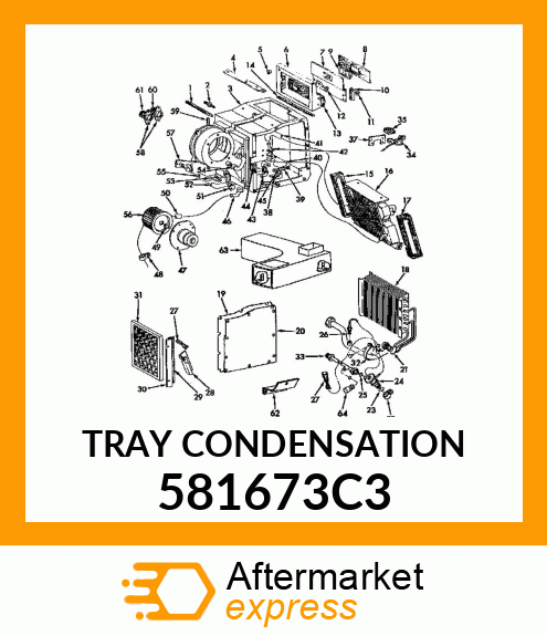 TRAY CONDENSATION 581673C3