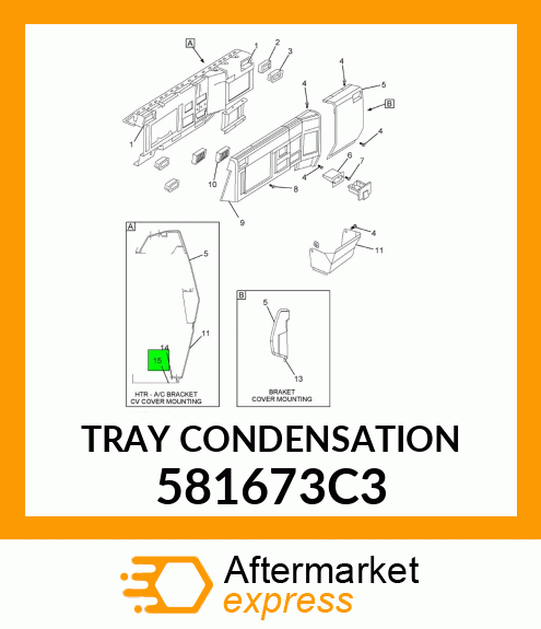 TRAY CONDENSATION 581673C3