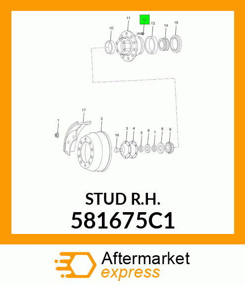 STUD R.H. 581675C1