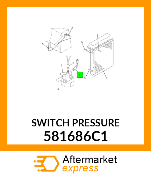 SWITCH PRESSURE 581686C1