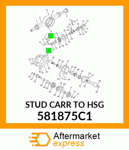 STUD CARR TO HSG 581875C1