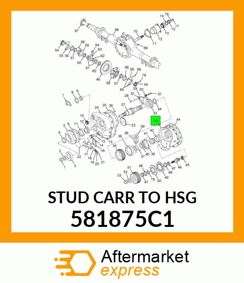 STUD CARR TO HSG 581875C1