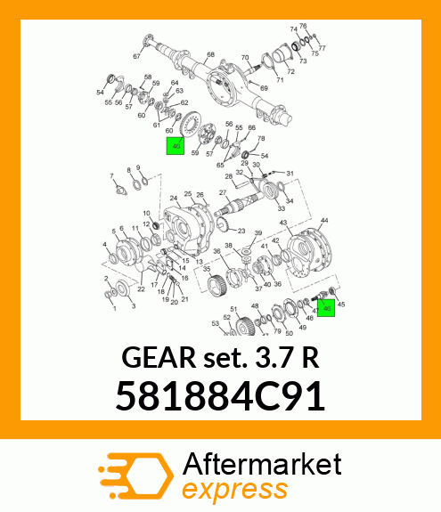 GEAR SET 3.70 RA359 581884C91