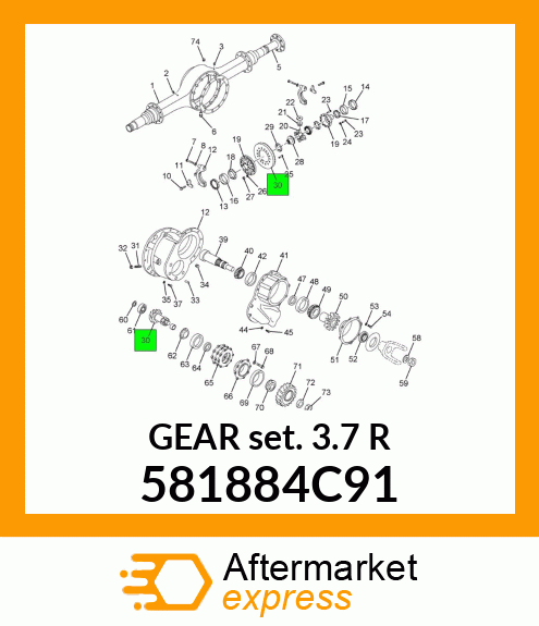 GEAR SET 3.70 RA359 581884C91