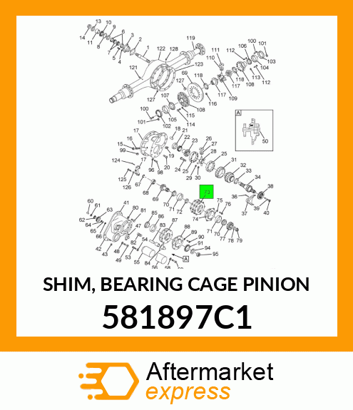 SHIM, BEARING CAGE PINION 581897C1