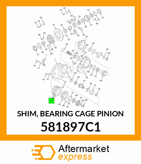 SHIM, BEARING CAGE PINION 581897C1