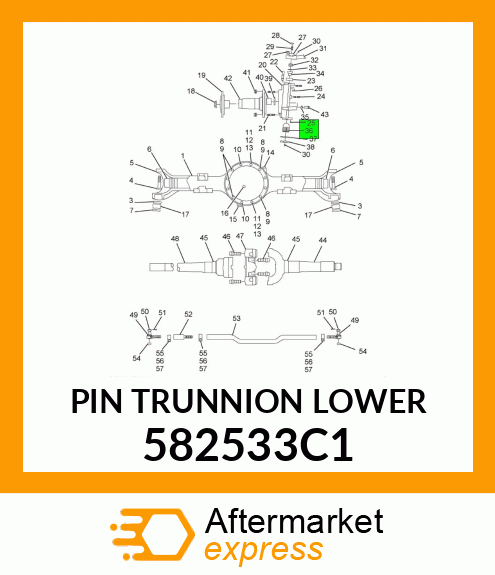 PIN TRUNNION LOWER 582533C1