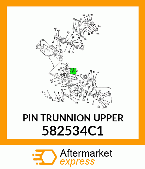 PIN TRUNNION UPPER 582534C1