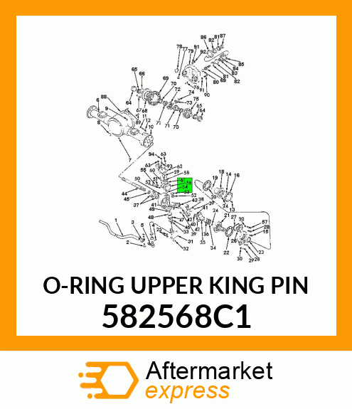 O-RING UPPER KING PIN 582568C1