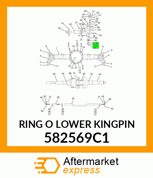 RING O LOWER KINGPIN 582569C1