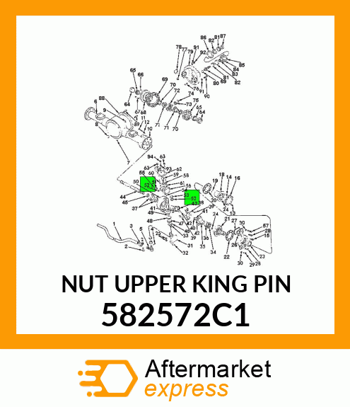 NUT UPPER KING PIN 582572C1