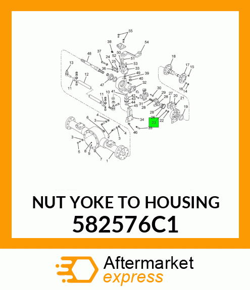 NUT YOKE TO HOUSING 582576C1