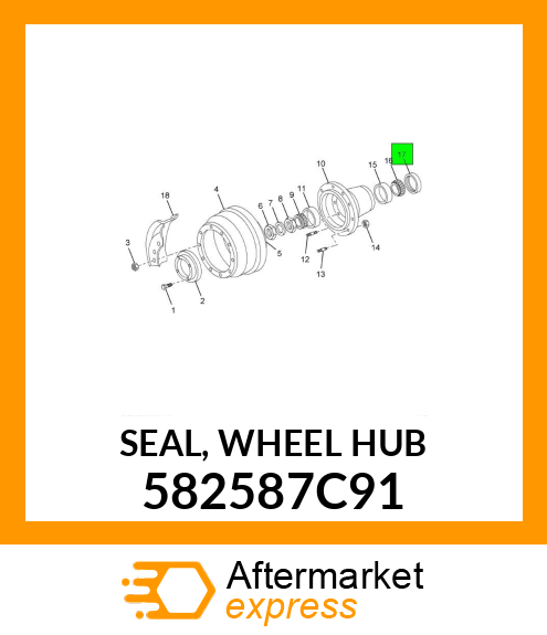 SEAL, WHEEL HUB 582587C91