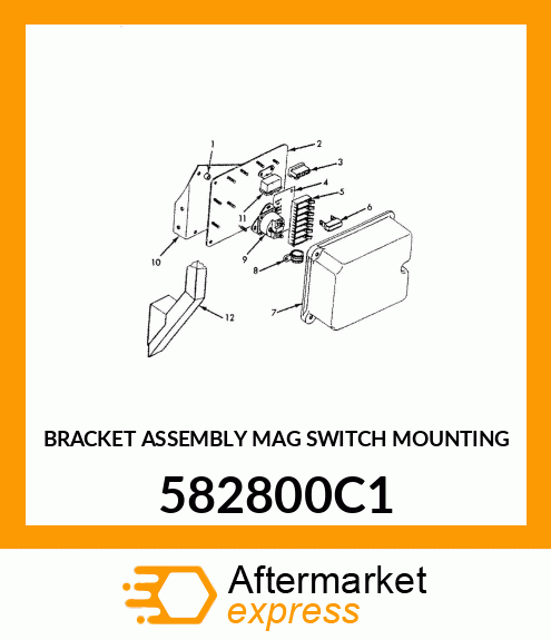 BRACKET ASSEMBLY MAG SWITCH MOUNTING 582800C1