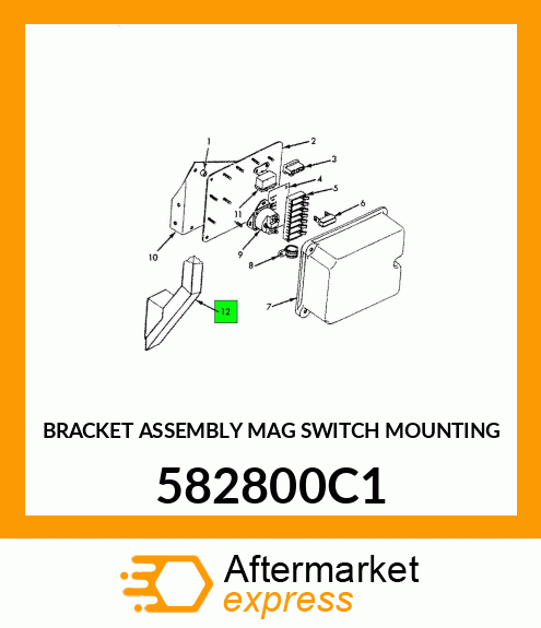 BRACKET ASSEMBLY MAG SWITCH MOUNTING 582800C1