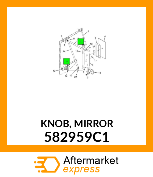 KNOB, MIRROR 582959C1