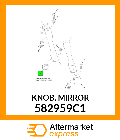 KNOB, MIRROR 582959C1