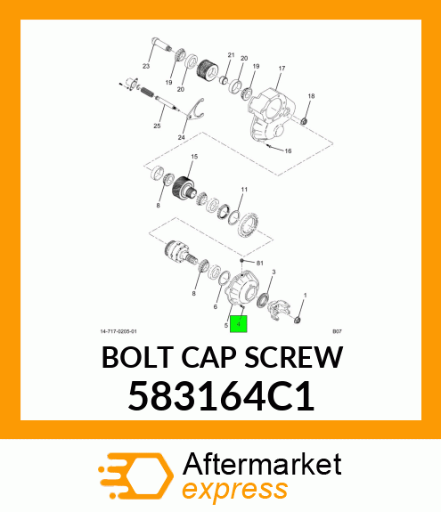 BOLT CAP SCREW 583164C1