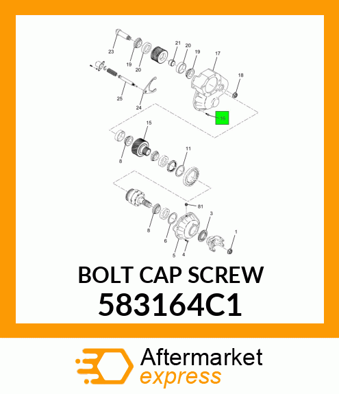 BOLT CAP SCREW 583164C1