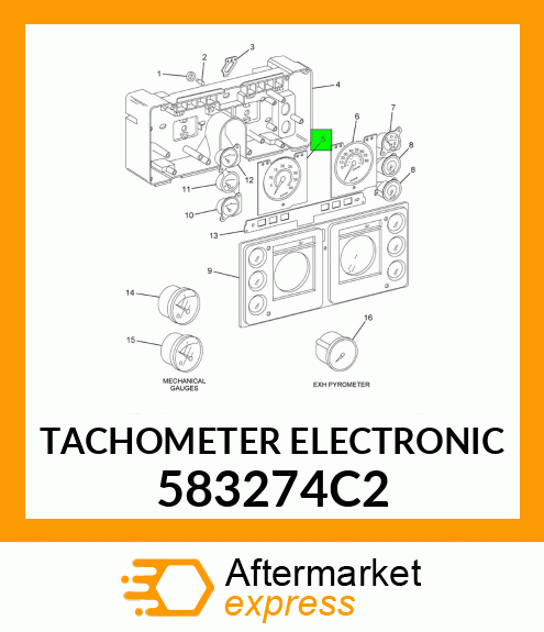 TACHOMETER ELECTRONIC 583274C2