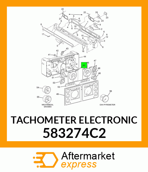 TACHOMETER ELECTRONIC 583274C2