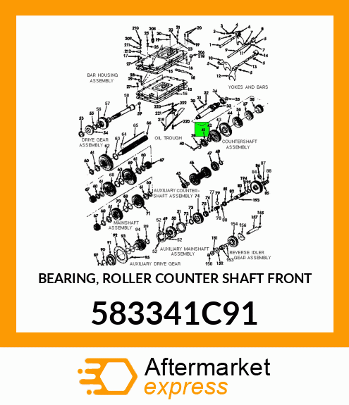 BEARING, ROLLER COUNTER SHAFT FRONT 583341C91