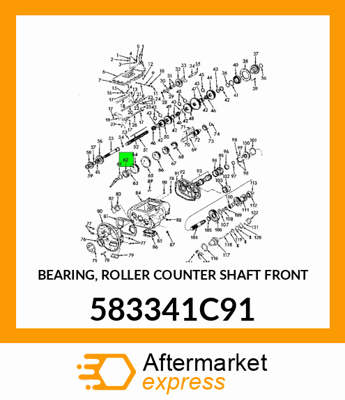 BEARING, ROLLER COUNTER SHAFT FRONT 583341C91