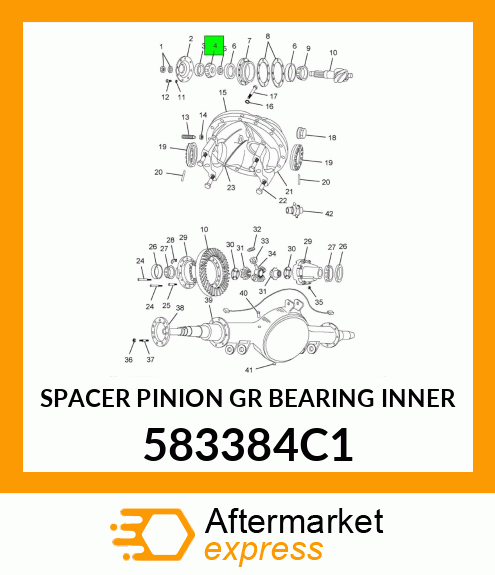 SPACER PINION GR BEARING INNER 583384C1