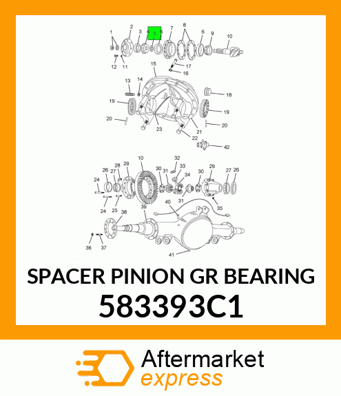 SPACER PINION GR BEARING 583393C1