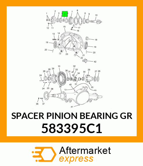 SPACER PINION BEARING GR 583395C1