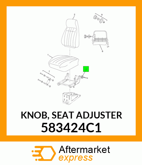 KNOB, SEAT ADJUSTER 583424C1