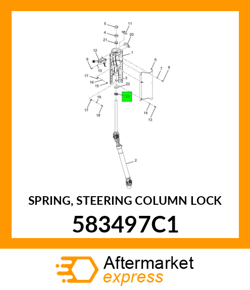 SPRING, STEERING COLUMN LOCK 583497C1