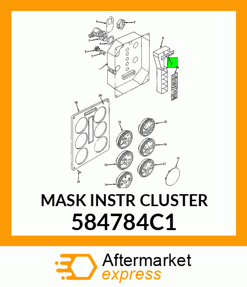 MASK INSTR CLUSTER 584784C1