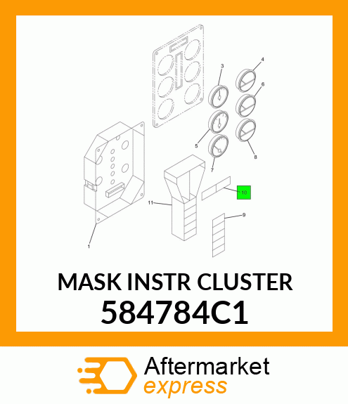 MASK INSTR CLUSTER 584784C1