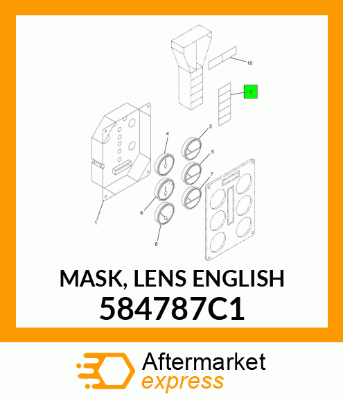 MASK, LENS ENGLISH 584787C1